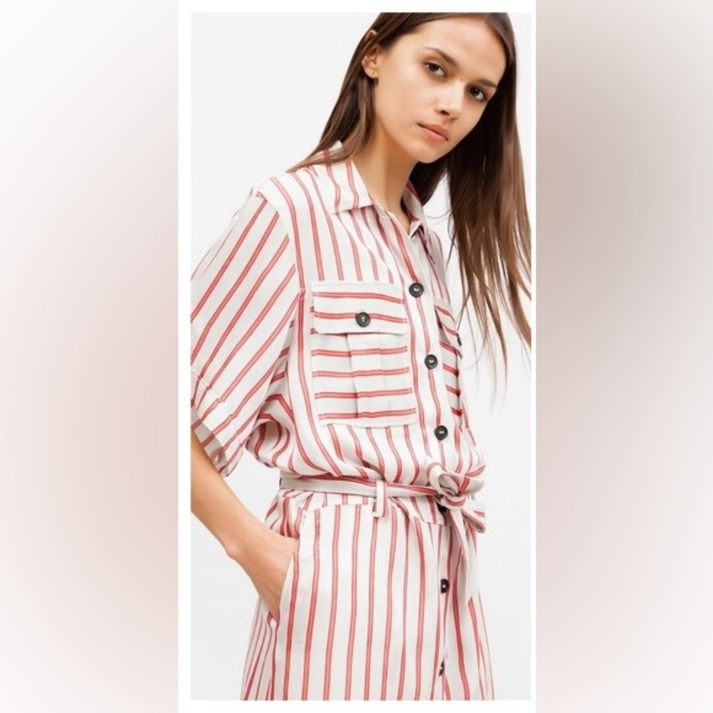Paul & Joe Paris Booling Striped Shirt Dress